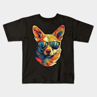 Colorful corgi Kids T-Shirt